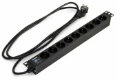 Шкафы и стойки телекоммуникационные 19 блок розеток she19-9sh-2.5euд. 19" шк., горизонт., 9 розеток schuko(16a), 250в, 482.6x44.4x44.4мм(дхшхв) | 397067 | hyperline выгодная цена