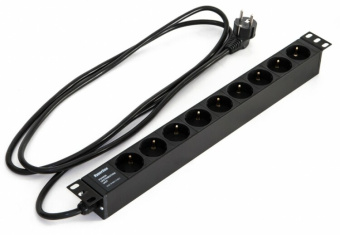 1Шкафы и стойки телекоммуникационные 19 блок розеток she19-9sh-2.5euд. 19" шк., горизонт., 9 розеток schuko(16a), 250в, 482.6x44.4x44.4мм(дхшхв) | 397067 | hyperline выгодная цена