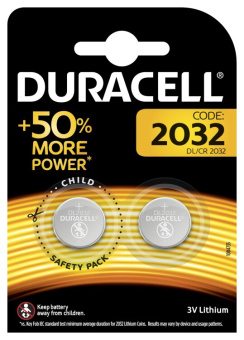 1Элементы питания и аккумуляторы батарейки duracell dl/cr2032-2bl | б0037273 | duracell выгодная цена