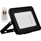 Прожекторы прожектор светодиодный ll-613 2835smd 50w rgb с пультом ду ac220v/50hz ip65, черный | 29703 | feron выгодная цена