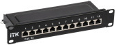 Патч-панели 1u патч-панель кат.5e stp 12 портов 10" dual idc | pp12-1uc5es-d05-10 | itk выгодная цена