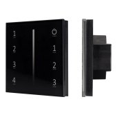 Ленты светодиодные панель sens smart-p17-dim black (230v, 4 зоны, 2.4g) | 028129 | arlight выгодная цена