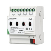 Ленты светодиодные intelligent arlight релейный модуль knx-704-sw16-din (bus, 4x16a) | 025661 | arlight выгодная цена