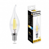 Лампы (источники света) лампа светодиодная lb-59 (5w) 230v e14 2700k филамент c35t прозрачная | 25575 | feron выгодная цена