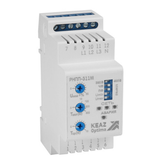 1Реле реле контроля напряжения и фаз optidin рнпп-311м-24dc-ухл4 | 240051 | кэаз выгодная цена