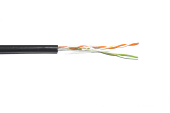 1Кабель витая пара (UTP, FTP) кабель связи витая пара f/utp, кат.5e 2х2х24awg solid, ldpe, 500м, черный | lc3-c5e02-339 | itk выгодная цена