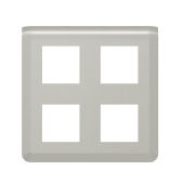 Розетки, выключатели, звонки электрические рамка - mosaic - 2х2х2 модуля - алюминий | 079338l | legrand выгодная цена