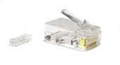 Разъемы RJ разъем под витую пару plug-8p8c-uv-c6-100 rj-45(8p8c) кат.6 (50 µ"/ 50м.дюй.),универс.(д.одн.имногож.каб.),со вставкой (100 шт) | 49364 | hyperline выгодная цена