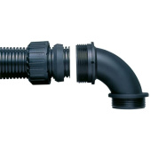 Трубы и аксессуары фитинг asf34/m32/c90/bl, 90°, полиамид 66, черный, резьба m32, d34, 10 шт. в пачке | 7tca296000r1717 | abb выгодная цена