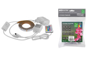 Ленты светодиодные комплект светодиодной ленты smd5050-30 led/м-12 в-7,2 вт/м-ip65-rgb (1 м), 12 вт, ir-контроллер  | sq0331-0237 | tdm выгодная цена
