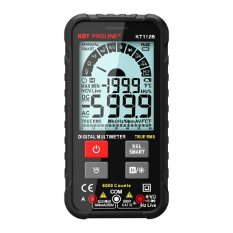 1Измерительное оборудование мультиметр цифровой smart с true rms kt 112в proline | 86326 | квт выгодная цена