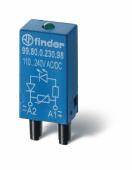 Реле модуль индикации и защиты; зеленый led + варистор; 28...60в ac/dc | 9980006098 | finder выгодная цена