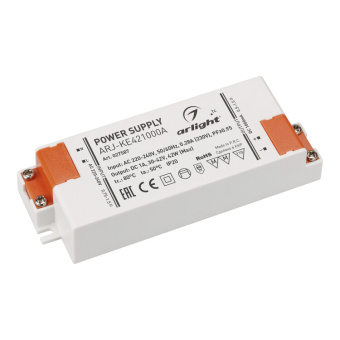1Ленты светодиодные блок питания arj-ke421000a (42w, 1000ma, pfc) | 027587 | arlight выгодная цена