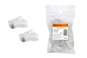 1Разъемы RJ разъем rj-45 utp для кабеля кат. 6, 8p8c (100шт) | sq0561-0004 | tdm выгодная цена