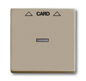 1Розетки, выключатели, звонки электрические abb basic 55 шампань накладка карточного выключателя(мех. 2025u) | 1710-0-3929 | 2cka001710a3929 | abb выгодная цена