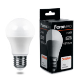 Лампы (источники света) лампа светодиодная .pro lb-1020 шар e27 20w 4000k osram led | 38042 | feron выгодная цена