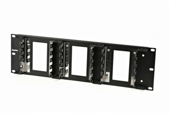 1Патч-панели рама kr-19-frame-fl-150 19" для крепления 15 плинтов для телефонии, 3u | 23206 | hyperline выгодная цена