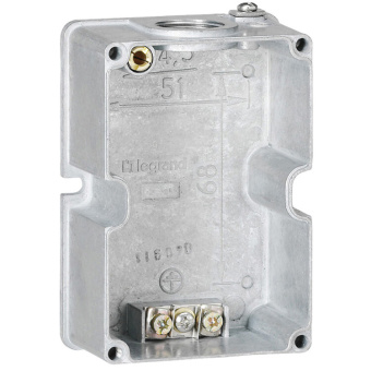 1Коробки распределительные коробка накладного монтажа hypra - ip 44 - 3к+з/3к+н+з - 16 а - металл | 052269 | legrand выгодная цена