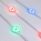Ленты светодиодные модуль управляемый solex-dmx-3535-6-24v rgb 120deg (d40x16mm, 1.5w, ip67) | 028882 | arlight выгодная цена