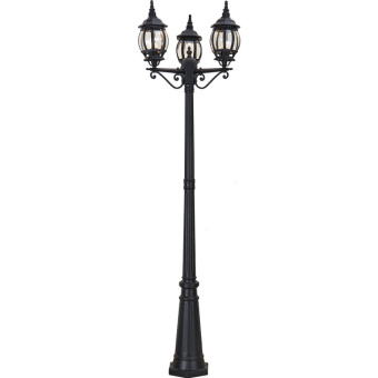 1Светильники (Осветительные приборы) светильник садово-парковый 8115 3*100w 230v e27 400*580*2120мм черный | 11214 | feron выгодная цена