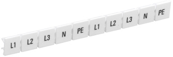 1Клеммные соединения маркеры для кпи-10мм2 с символами "l1, l2, l3, n, pe" | yzn11m-010-k00-a | iek выгодная цена