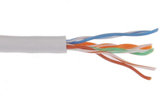 1Кабель витая пара (UTP, FTP) кабель связи витая пара u/utp, кат.5e 4х2х24awg solid, pvc, 305м, серый | lc1-c5e04-111 | itk выгодная цена