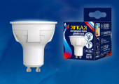 Лампы (источники света) лампа светодиодная led-jcdr 6w/nw/gu10/fr/dim plp01wh led, димм.. «jcdr», мат, серия яркая, пр-во россия, 4000к . | ul-00003988 | uniel выгодная цена
