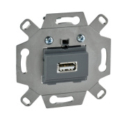 Розетки, выключатели, звонки электрические механизм на суппорте usb 2.0 для передачи данных одинарный | mtn4581-0000 | schneider electric выгодная цена