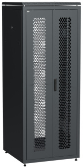 1Шкафы и стойки телекоммуникационные 19 linea n 42u 800х800мм распашн. перф. дв. задн. перф. чер | ln05-42u88-2pp | itk выгодная цена