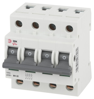 1Модульное оборудование (выключатели, УЗО, АВДТ,  УЗДП) выключатель нагрузки модульный (мини-рубильник) pro вн-32 4p 100a (3/45/1260) pro | б0048890 | эра выгодная цена