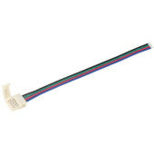 Ленты светодиодные коннектор 5шт rgb 10 мм ( - 15 см - разъем) | lscon10-rgb-213-5-pro | iek выгодная цена