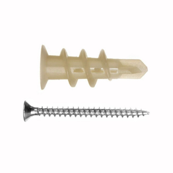 1Крепёж анкер (дюбель) driva nylon с шурупом (6 шт) - пакет tech- krep ( 0,02299 кг) | 142473 | tech-krep выгодная цена