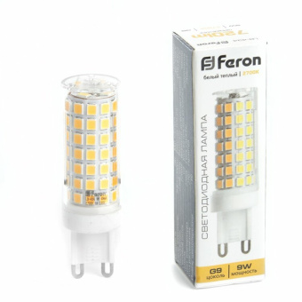 1Лампы (источники света) лампа светодиодная, (9w) 230v g9 2700k jcd, lb-434 | 38146 | feron выгодная цена