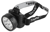 Фонари фонарь светодиодный налобный tg9 4v0.9ah, 9xled, зу 220v, карт (25/50/600) | c0045557 | трофи выгодная цена