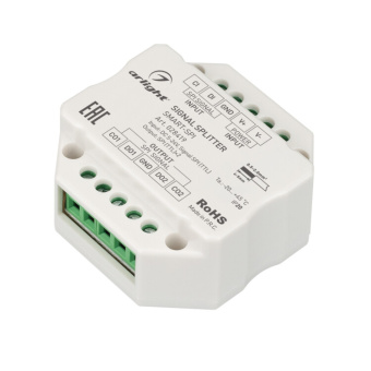 1Ленты светодиодные усилитель smart-spi (12-24v, 2 output) (arlight, ip20 пластик, 5 лет) | 028419 | arlight выгодная цена