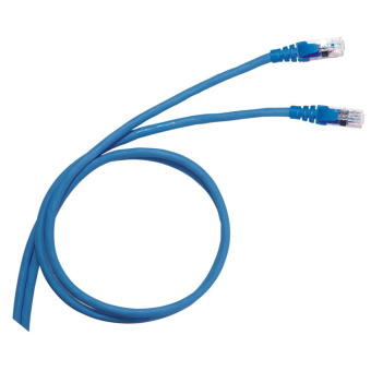 1Шкафы и стойки телекоммуникационные 19 коммутационный шнур rj 45 - категория 6 - f/utp - pvc - экранированный - 5 м - голубой | 051765 | legrand выгодная цена