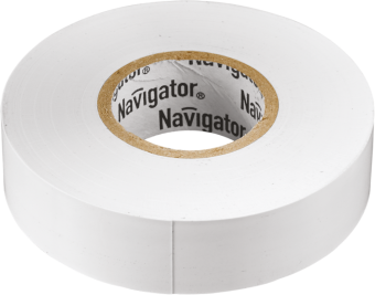1Изделия для монтажа и опрессовки кабеля изолента nit-b15-20/wh белая | 71102 | navigator выгодная цена