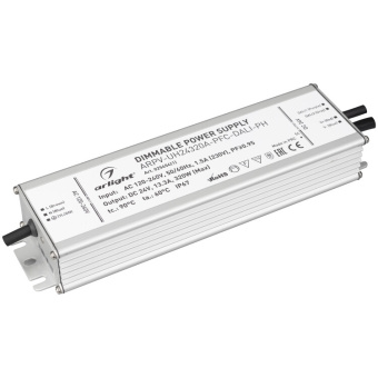 1Ленты светодиодные блок питания arpv-uh24320a-pfc-dali-ph (24v, 13.3a, 320w) | 025654(1) | arlight выгодная цена