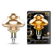 Лампы (источники света) лампа светодиодная led vintage filament flexible bd160 8w 330lm e27 160*210mm gray 2400k 1/6 | 162802008 | gauss выгодная цена