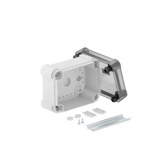 1Коробки распределительные распределительная коробка x06c, ip 67, 151х167х87 мм,сплошная стенка, прозрачная крышка, din-рейка | 2005560 | obo bettermann выгодная цена