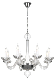 1Светильники (Осветительные приборы) 1001-208 люстра aria p8 cr 8xe14 40w | б0037766 | rivoli выгодная цена