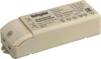 1Ленты светодиодные трансформатор электронный nt-eh-105-en 240в/12в 105вт | 94433 | navigator выгодная цена