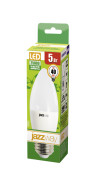 Лампы (источники света) лампа светодиодная led 5вт е27 220в 4000к pled- eco-c37 свеча | 2855329a | jazzway выгодная цена