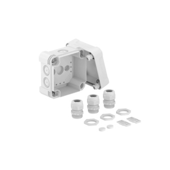 1Коробки распределительные распределительная коробка x04, ip 67, 114х114х78 мм, с 3-я кабельными вводами v-tec m20 | 2005034 | obo bettermann выгодная цена