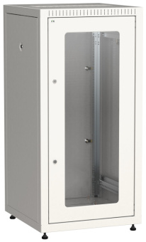 1Шкафы и стойки телекоммуникационные 19 шкаф linea e 24u 600х600мм двери 2шт стек. и метал. сер. | le35-24u66-gm | itk выгодная цена