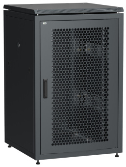 1Шкафы и стойки телекоммуникационные 19 linea n 24u 800х800мм перф. пер. дв. задн. металл. чер. | ln05-24u88-pm | itk выгодная цена