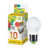 Лампы (источники света) лампа светодиодная led-шар-standard 10вт 230в е27 3000к 900лм | 4690612015477 | asd выгодная цена