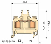 Клеммные соединения клемма d1,5/6.ado.nf ado 1.5мм.кв. беж. | 1sna399730r1700 | te выгодная цена
