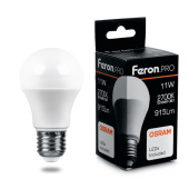 Лампы (источники света) лампа светодиодная .pro lb-1011 шар e27 11w 2700k osram led | 38029 | feron выгодная цена
