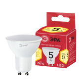 Лампы (источники света) лампа светодиодная led mr16-5w-827-gu10 r (диод, софит, 5вт, тепл, gu10) | б0051852 | эра выгодная цена
